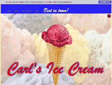 Tablet Screenshot of carlsicecream.com